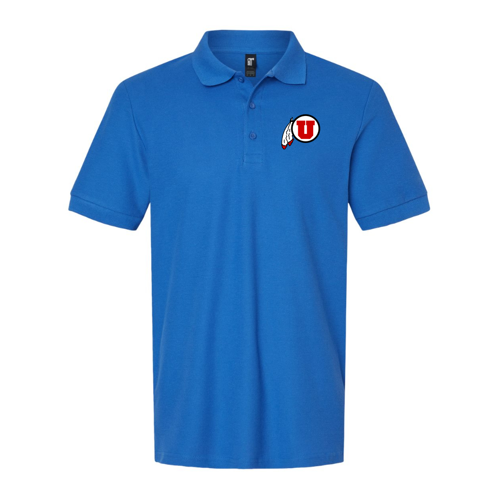 Men's Utah Utes Gildan Hammer Pique Polo